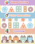 Montessori Toys for 1-3 Year Old Boys & Girls, Wooden Sorting & Stacking Puzzles for Toddlers Birthday Gifts