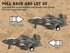 5 Pack Set, Playset 3+ Crelloci Die Cast Fighter Jet Tank Toy, Pull Back Army Toys Vehicle Camouflage Bomber Airplane