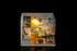 CUTEROOM DIY Doll Room Miniature Furniture Wooden House Kit with Dust Cover & LED Light