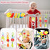 0-6 Car Seat Toys for Babies Months, Upgraded Spiral Hanging Crib Stroller Activity Toys with Detachable Rattles, Baby