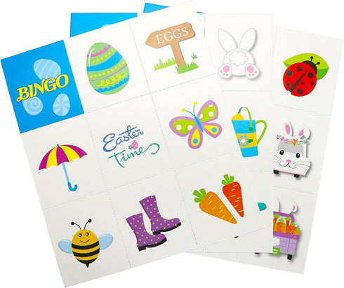 Iconikal Easter Bingo and Pin The Nose on The Bunny Game Set for 32 Players