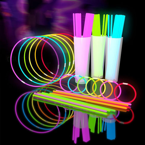 Glow Fever 1200pcs Bulk Glowsticks Party Pack, 600 8" Glow Sticks and Connectors for Concerts, Weddings, Birthdays