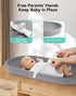 COMOMY Baby Changing Pad for Dresser - Wipeable Changing Pad with Restraining Belt, Waterproof, Soft, Lightweight