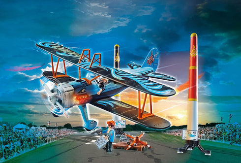 Playmobil Phoenix Biplane Air Stunt Show - Customizable Toy Aircraft