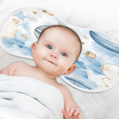 YETTASBIN Hot Air Balloon Muslin Baby Burp Cloth, Super Soft Absorbent Cotton Burp Rag Baby Bibs Feeding Cloth