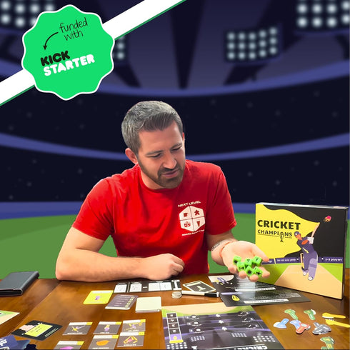 2-5 Cricket Champions Boardgame | Light Strategy Dice Game | Players
