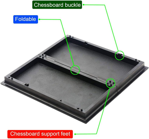 Magnetic Travel Chess Set with Folding Board - Educational Toys for Kids and Adults, 2 Players