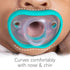 0-3 100% 4pk,Pink/Grey Nanobebe Baby Pacifiers Month - Orthodontic, Curves Comfortably with Face Contour, Award Winning