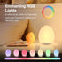 Night Light for Kids by JolyWell - Baby Egg Light with 7 Colors Changing Mode & Stepless Dimming
