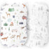 Pobibaby - 2 Pack Premium Bassinet Sheets for Standard Bassinets - Ultra-Soft