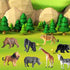 12 Pcs Realistic Mini Safari Zoo Animal Figurines - Plastic Educational Playset for Cake Toppers and Parties
