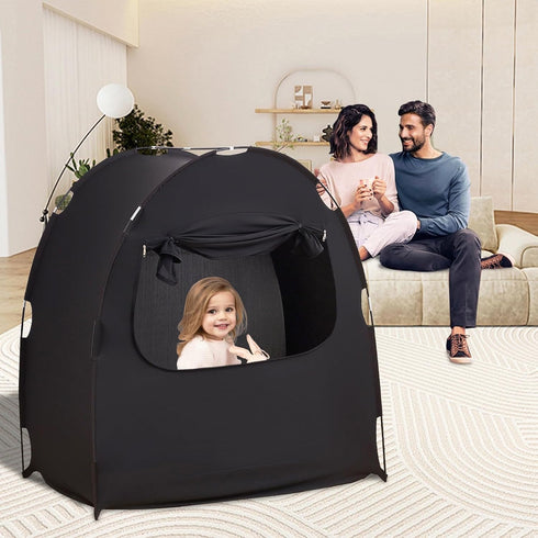 Pack Mengersi Blackout Tent for and Play, Crib Blackout Cover Baby Sleep Pod Sleep Travel Crib Tent,Canopy Cover