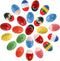 Peohud 24 Pack Wooden Egg Shakers - Maracas Percussion Musical Easter Eggs for Kids, Toddler Music Learning Toys