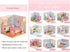 Kisoy Dollhouse Miniature with Furniture Kit, DIY 3D Wooden House Kit with Dust Cover & LED, Handmade Gift