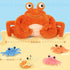 MorisMos 5 Pcs Crab Plush Stuffed Animal, Large Mommy Crab with 4 Babies, 32" Ocean Stuffed Plushies Gift