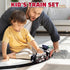 Set deAO Christmas Train Toys for Kids, Toy Train Track Locomotive Engine Battery Powered Railway Kits with Road Signs