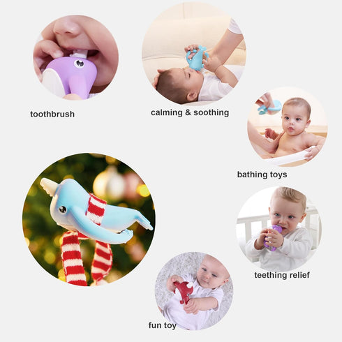 4Months 3-6 6-12 3-6months, Best Baby Toy for Baby, Baby Teething Toys for Months, Teething Relief Toys, Food Grade