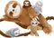 Tezituor Sloth Stuffed Animal with Babies - 5 Pcs Large Mommy Sloth with 4 Baby Plush Toys