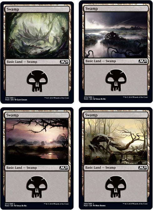 Magic The Gathering Core Set Land Station (400 Cards), Black, 13+ Years