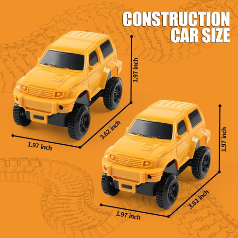 2 3 4 5 6 7 Sets Magickidz Construction Race Car Toy for Kids - Includes Engineering Jeeps, Birthday Gifts for Year Old