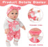 12'' Playset,Pacifier,Feeding 3+ DONTNO Baby Doll in Gift Box with Clothes Accessories Bottle. Gift Idea for Ages