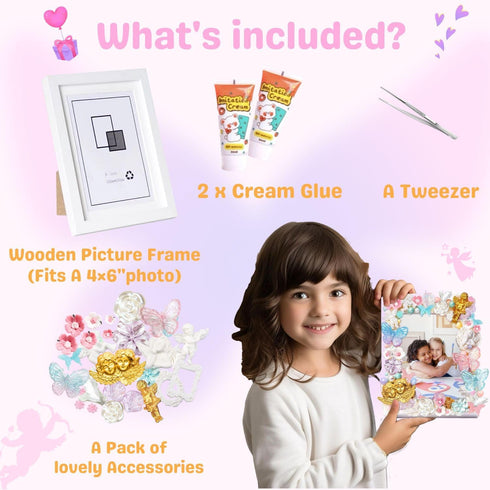 DOUXFUN DIY Picture Frame Craft Kits - Arts and Crafts for Girls Ages 6-12, Birthday Gifts for Kids Boys Teens