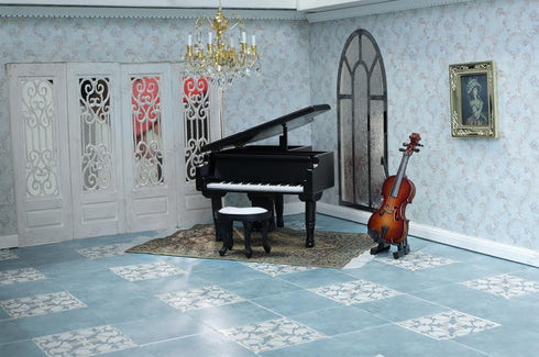 1/12 1/6 60pcs iLAND Dollhouse Flooring on Scale Scale, Miniature Dollhouse Accessories, Double-Sided Dollhouse Floor