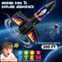 CGGSNDF 300 6-14 Rocket Launcher for Kids, Feet Flight Altitude Rechargeable LED Spinner Rocket with Remote Control