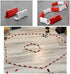 Hobby Fans 120 Pieces RC Car Racing Track Drift Field Fence for Mini RC Cars 1/14 1/16 1/18 1/24 1/28 (Red+White)