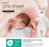 Tafts Crib Sheets, 100% Viscose Bamboo Fitted, 8 Inch Deep Pocket, Standard Crib & Toddler Mattress, Cooling Soft (28 x