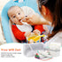 54 Packs 8x8 inch Flannel Cloth Baby Wipes with Dispenser, Reusable Natural Skin-Friendly Baby Wipes, Body Face Hand