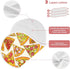 Pizza Slice with Fruit Vegetable Muslin Burp Cloths for Baby, Soft 100% Cotton Washcloths Bibs for Boy Girl