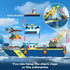 Set Set 6 7 8 9 10+ HiWEEGO City Floatable Boat Building with LED Light - Ocean Arctic Explorer Ship Building Block Kit