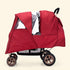 WYI Double Stroller Winter Rain Cover,Winter Cover for Double Tandem Stroller,Big Size Universal Rain and Wind Cover