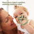 CAHILON 2 Pack 0-6 6-12 Baby Teething Toys Months, Adjustable Anti Dropping Wrist Teething Mittens, Food Grade Silicone
