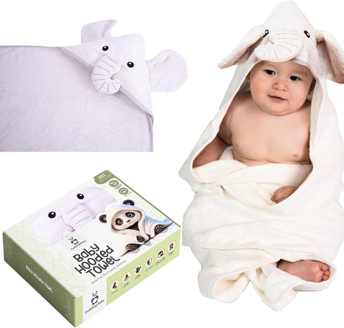 Premium Baby Towel for Bath with Hood, Extra Soft, Silky Smooth Fabric, Made from Viscose derived from bamboo