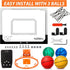 Pro Indoor Mini Basketball Hoop Set for Kids & Adults, Over Door Automatic Scoring