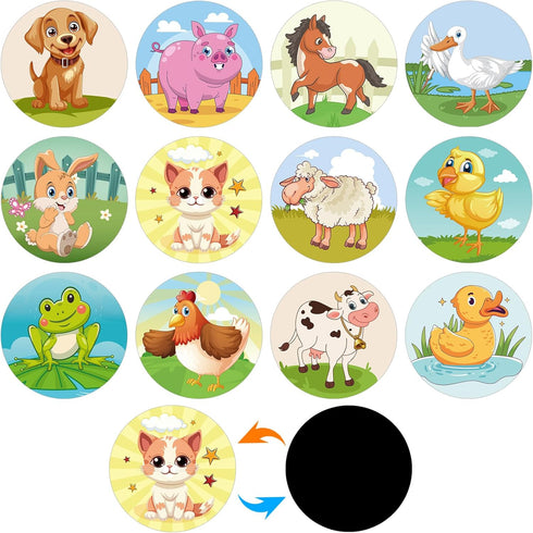 PCTCSHQ 36 Pcs Potty Training Stickers You Pee on Toilet Reveal Stickers 12