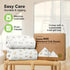 2-Pack 52x28 Waterproof Crib Sheets for Boys, Girls - Fitted Organic Cotton Baby Crib Sheets, Toddler Mattress