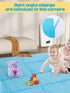 12 (11.8", pcs Thickened Plush Foam Interlocking Floor Mats, Foam Mats for Floor Baby with Edgings, Soft Anti-Slip