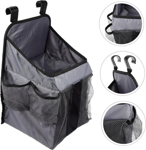 LIFKOME Baby Diaper Organizer Caddy Hanging Diaper Storage Bag Multi Pockets Waterproof Fabric for Crib and Changing