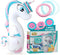 Unicorn 47 Inches Kids Punching Bag, Filled with Sand, Party Bop Bag, Ring Toss with 3 Inflatable Rings