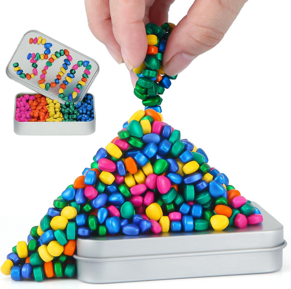 300+ Original Ferrite Putty Multicolr, Sensory Stones, Adult Fidget Stress Relief Desk