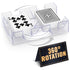 Playing Cards Holder Rotating 360 Compact Plastic Playing Card Tray for Easy