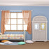 5 Pieces Miniature Dollhouse Mirror - European Frame Victorian Baroque Wall Mirror, Gold and Silver
