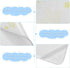 SyXIOP 28" 52" Yellow White Stars Cooling Baby Crib Mattress Sheets x Washable Bed Pads Disposable for Baby&Toddler