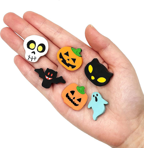 ZAKVOOR 96 Pcs Halloween Erasers Bulk for Kids, Pumpkin Ghost Bat Pencil Erasers, Party Favor, Gift Filling, Home