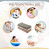 Irenare 6 Pack Muslin Burp Cloths, Large 20 x 10 Inch Cotton Baby Burping Rags, Soft Absorbent Multicolor Wash Cloths
