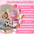 JMMICO 1 2 3 Toddler Basketball Hoop & Soccer Goal Activity Center, Interactive Toys with Light Music,Unicorn Toddlers