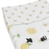 Sweet Jojo Designs Lemon Floral Girl Baby Nursery Changing Pad Cover - Yellow Green Beige White Watercolor Boho